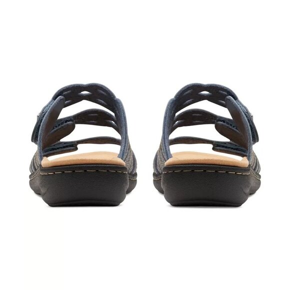 Clarks Laurieann Ruby Slide Sandals 11W Navy MSRP $90 - Picture 3 of 4